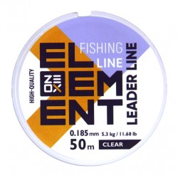 Рибальська волосінь, ZEOX Element Leader Clear, 50м, перетин 0.185мм